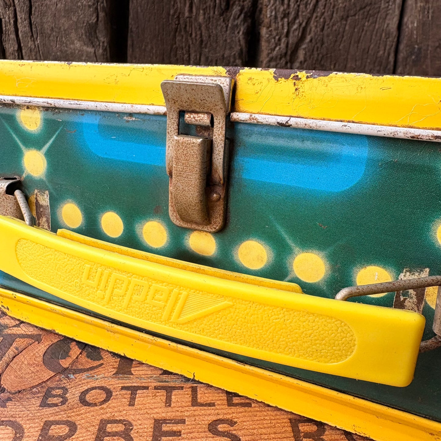 【1980s USA vintage】PAC-MAN tin lunch box