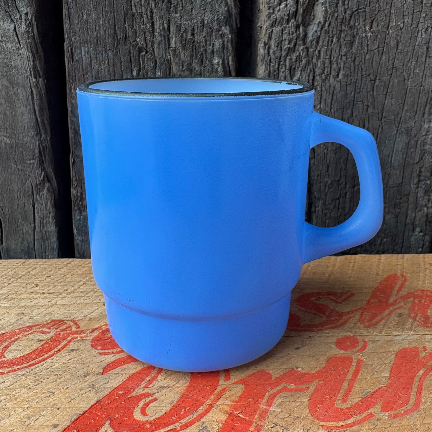 【1960s USA vintage】Fire-King Blue