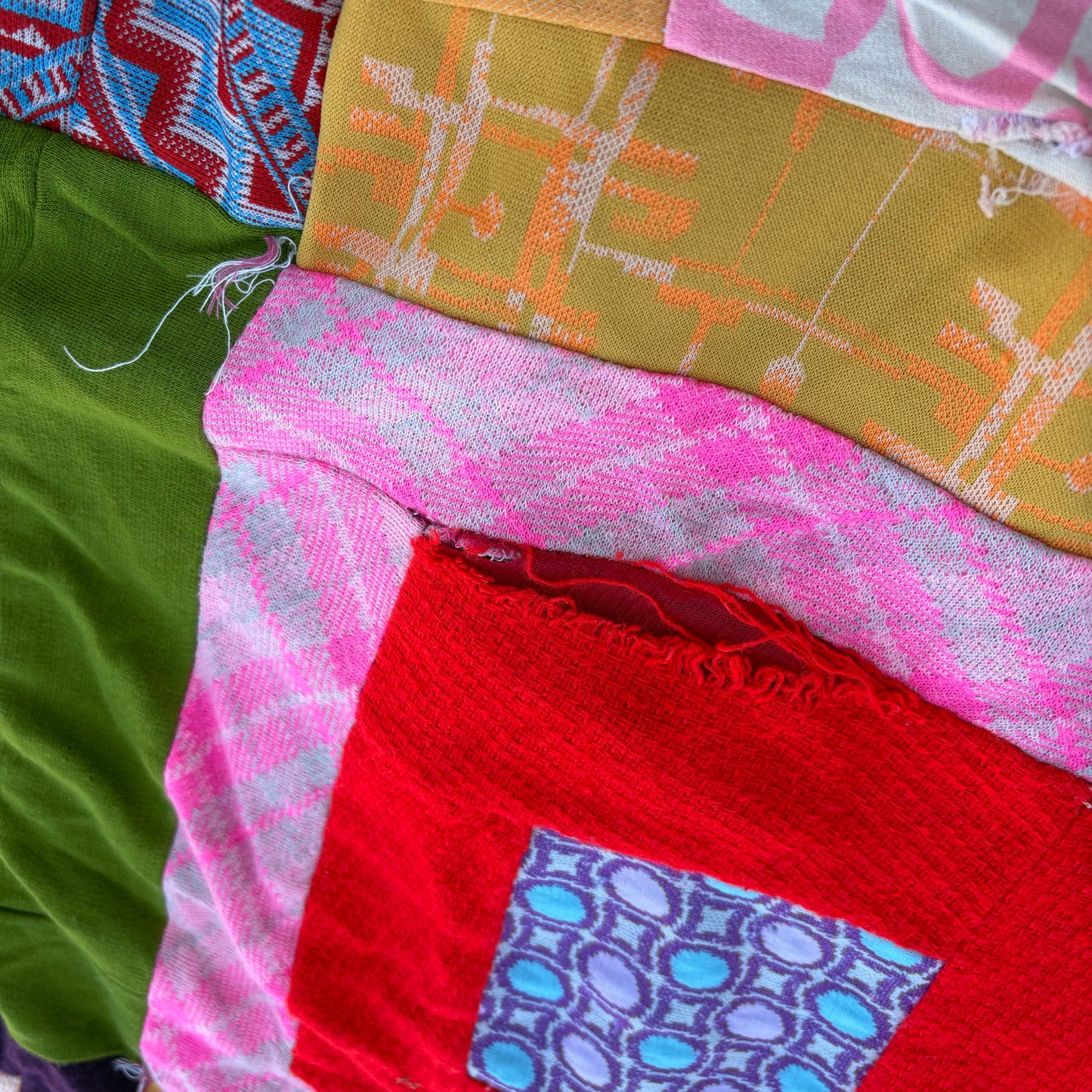 【USA vintage】Psychedelic Patchwork quilt