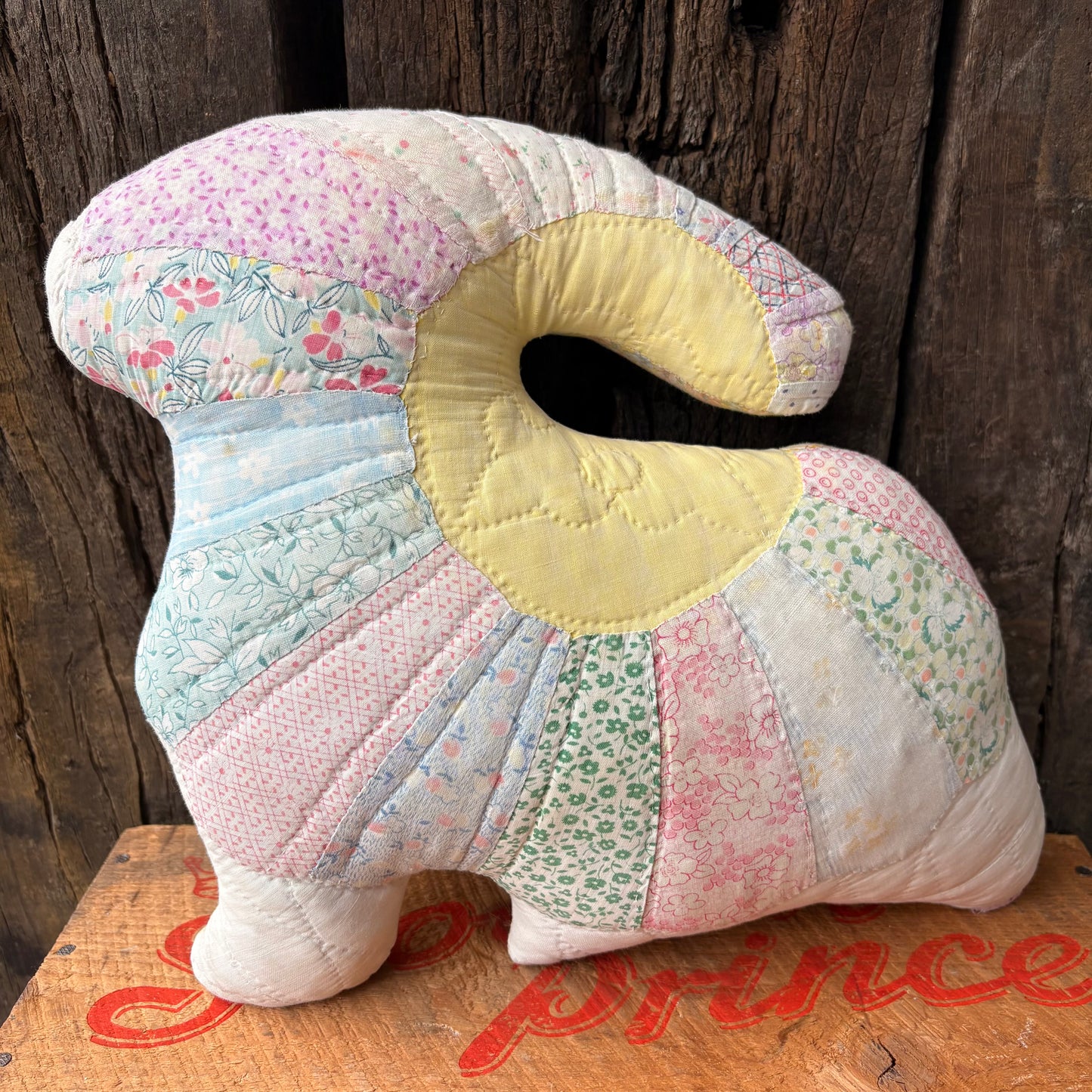 【USA vintage】Patchwork Bunny Pillow