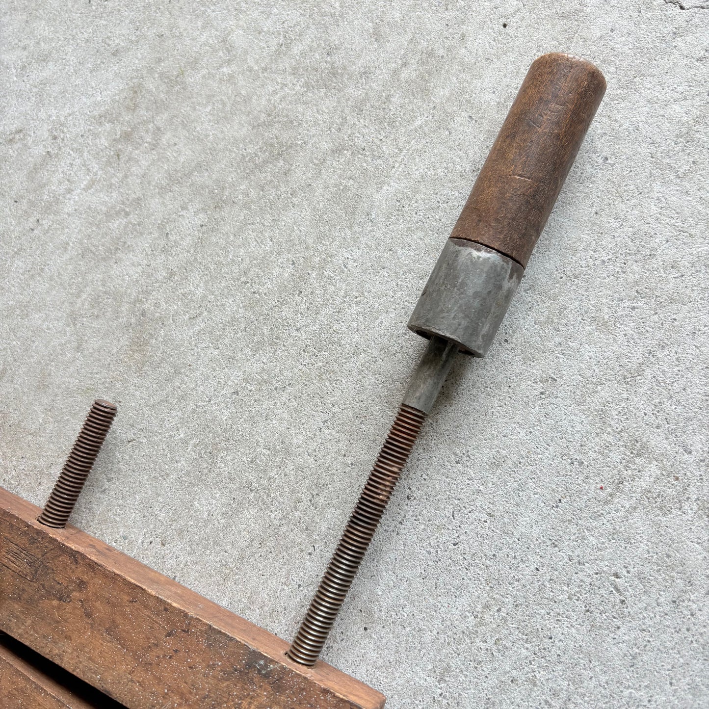 【USA vintage】Wooden Handscrew Clamp