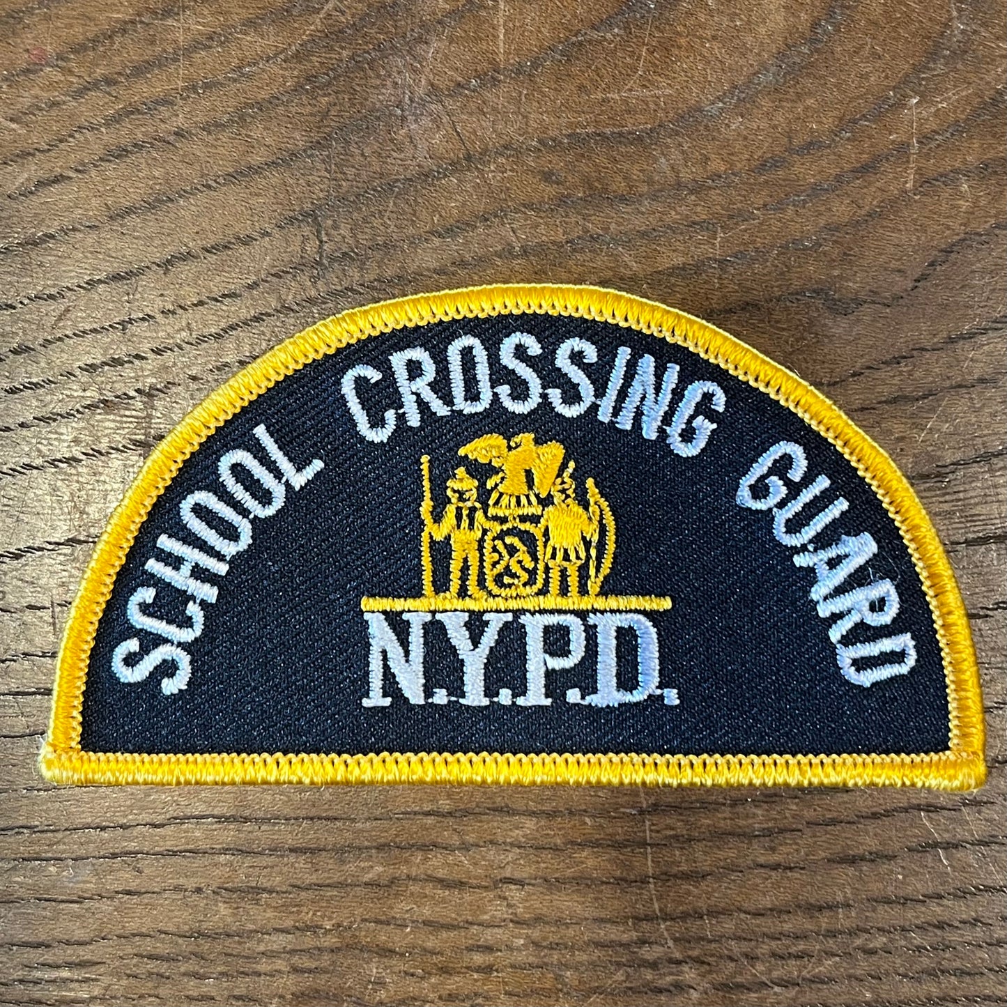 【USA vintage】ワッペン　NYPD SCHOOL CROSSING GUARD