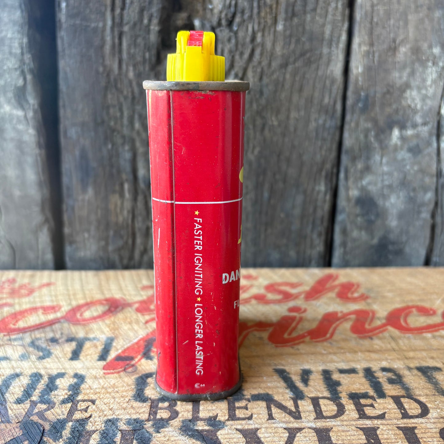 【1950s USA vintage】Jon-e Hand Warmer Fluid Advertising Tin Can