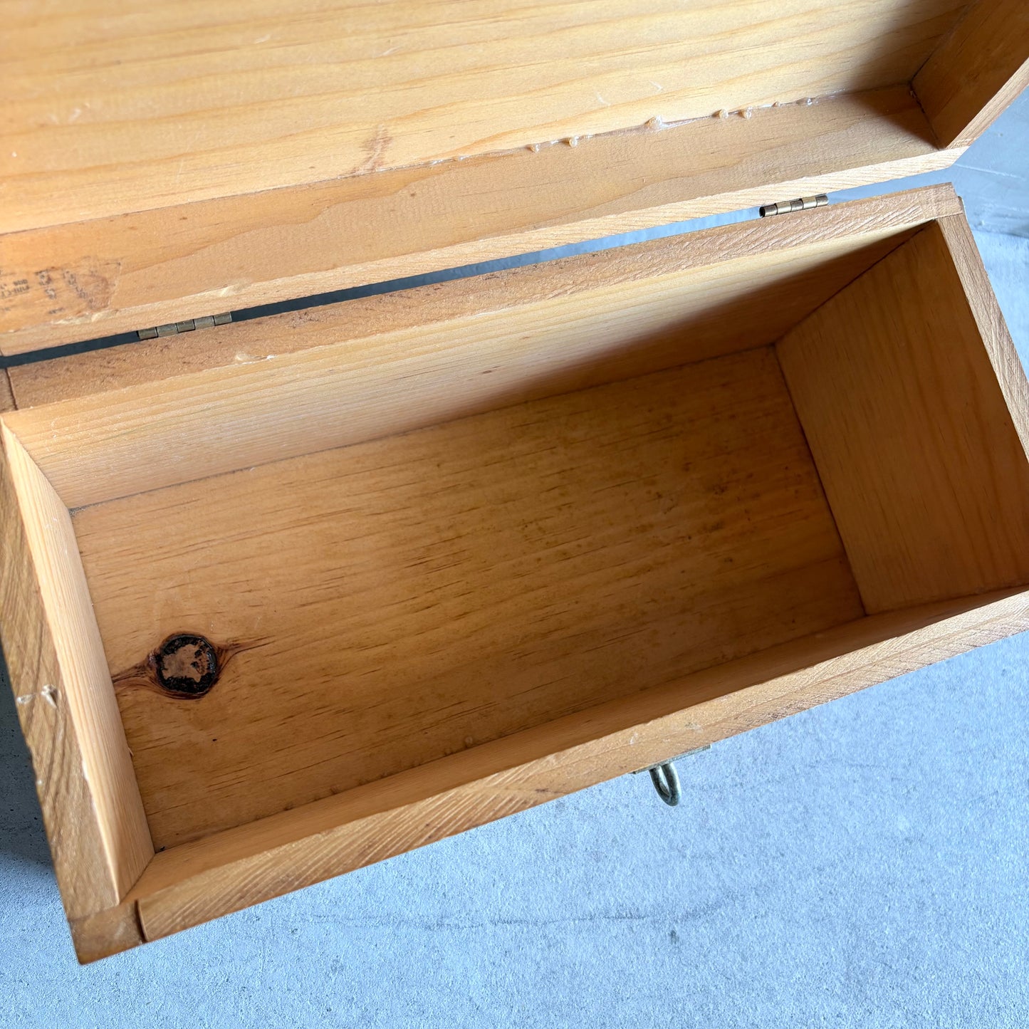 【1970s USA vintage】Handmade Baseball Sticker Wooden Box
