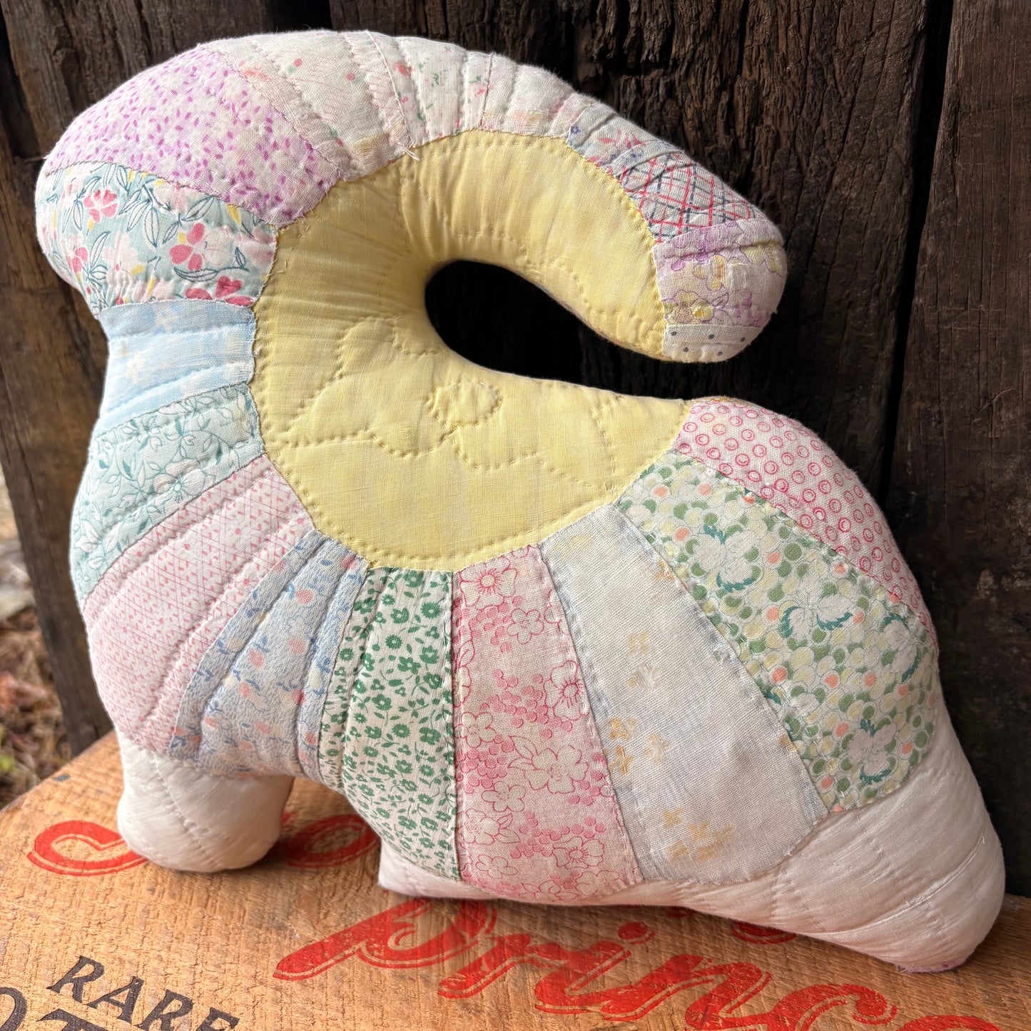 【USA vintage】Patchwork Bunny Pillow
