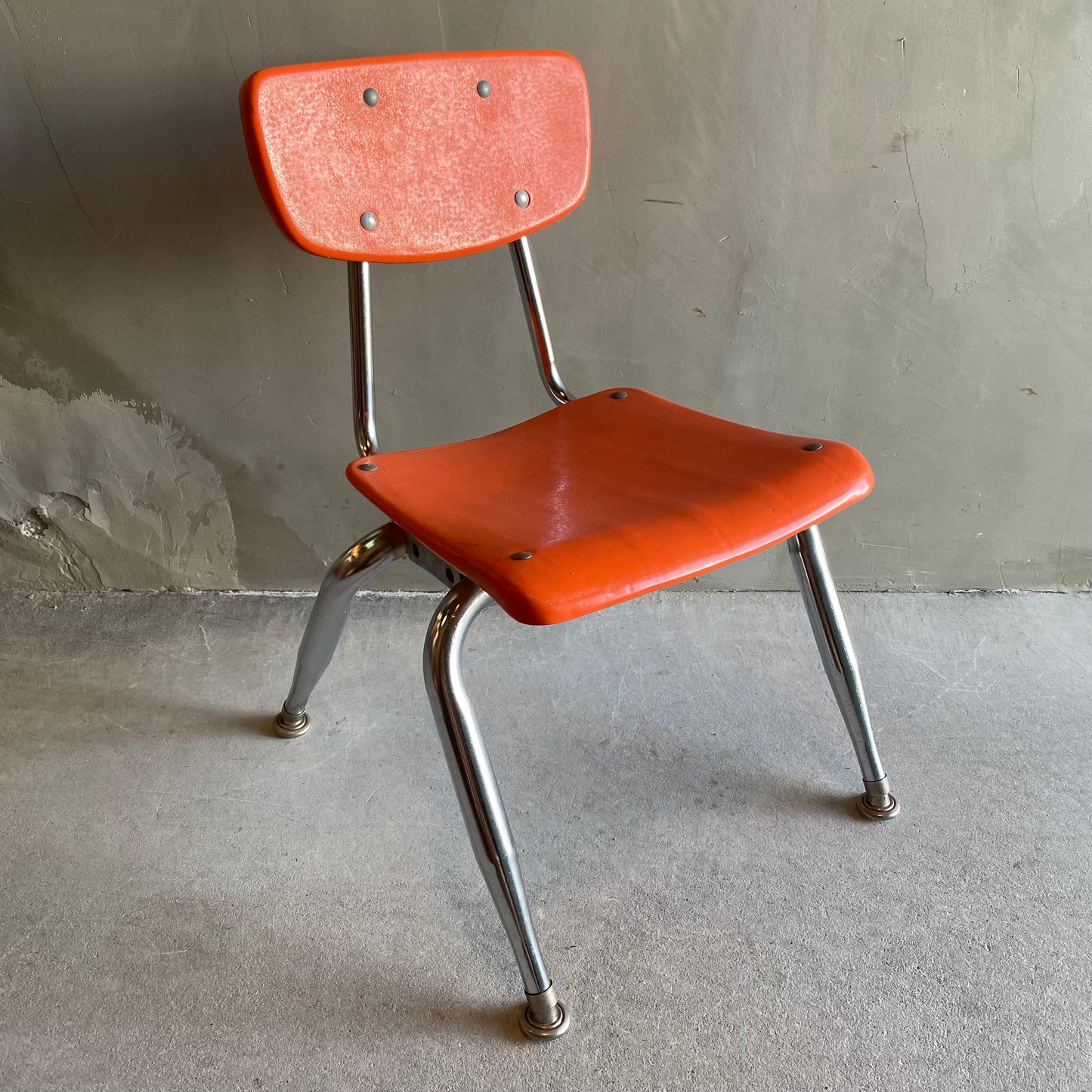 【USA vintage 】VIRCO kids chair orange S