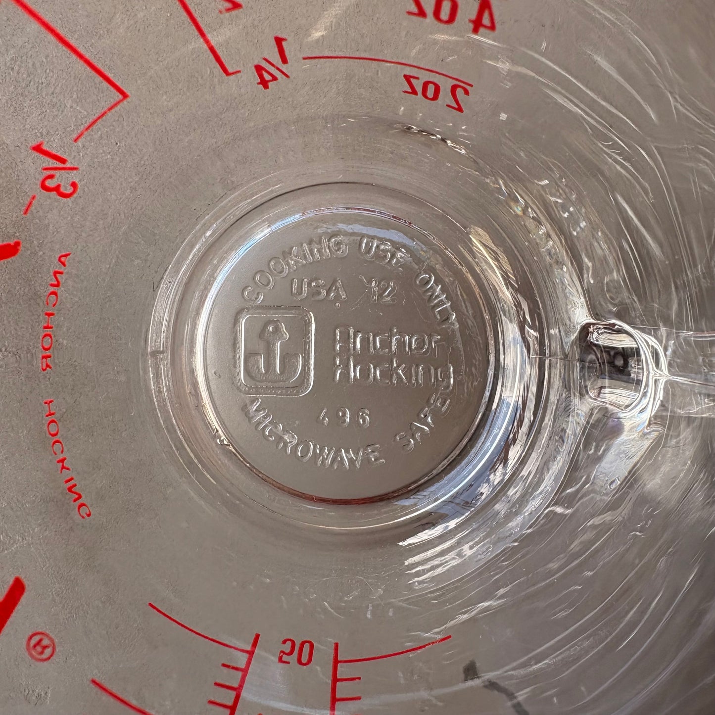 【1970s-1980s USA vintage】Fire-King 250ml Glass Measuring Cup