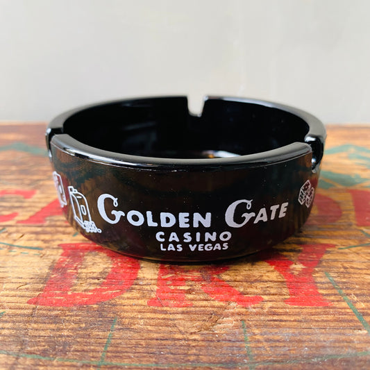 【USA vintage】advertising ashtray GOLDEN GATE