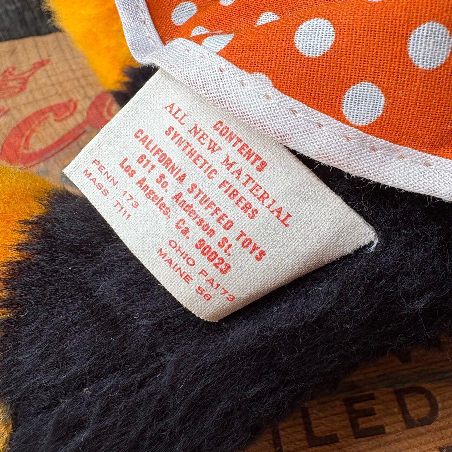 【1960s USA vintage】Walt Disney Minnie Mouse Plush Doll