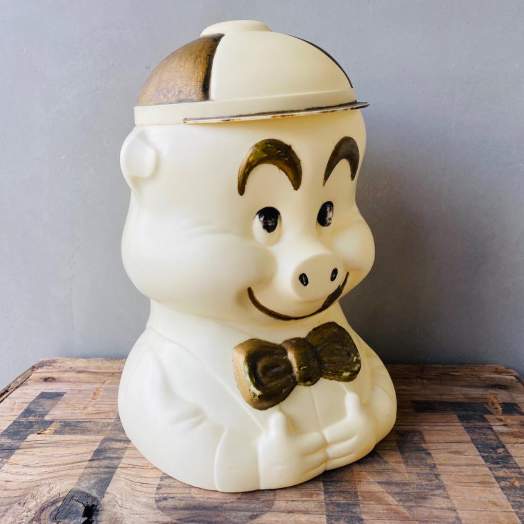 大人気高品質【1940s USA vintage】Porky Pig クッキージャー アンティーク雑貨
