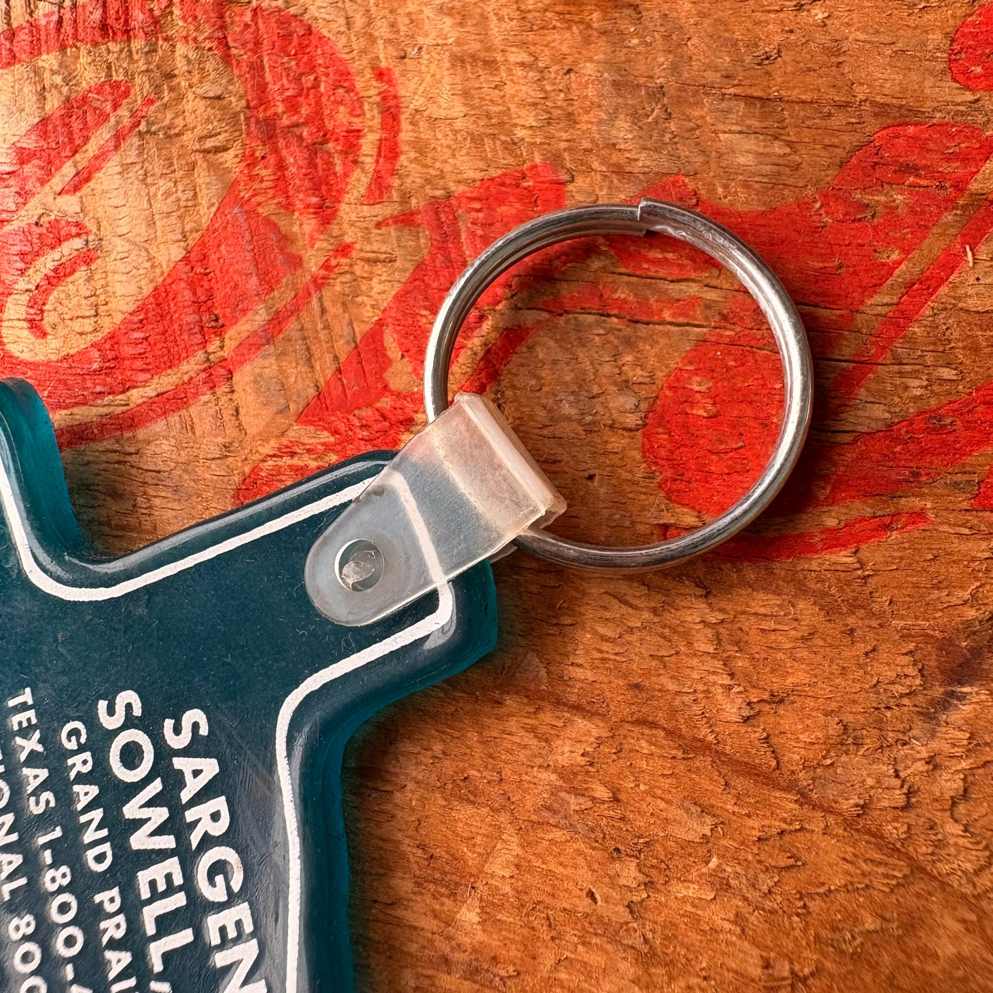 【1980s USA vintage】Advertising Key Ring SARGENT-SOWELL, INC