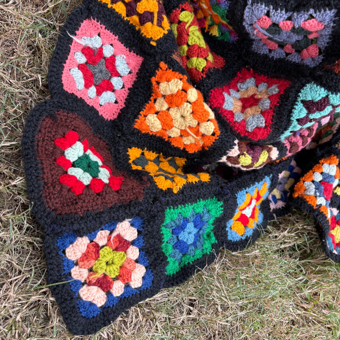 【 USA vintage】granny blanket