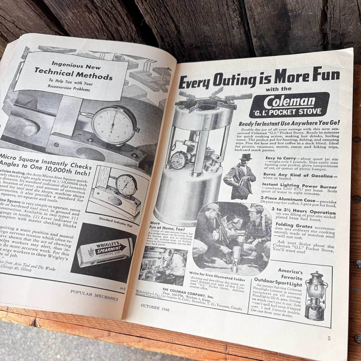 【1940s USA vintage】POPULAR MECHANICS MAGAZINE OCTOBER 1946