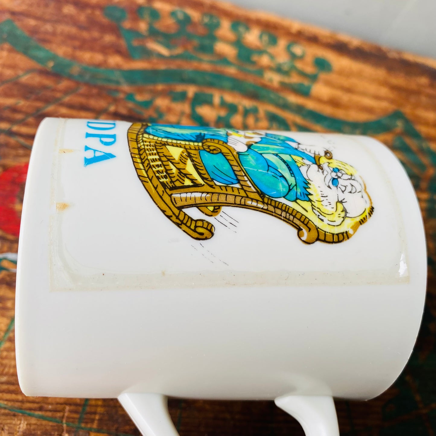 【vintage】plastics mug GRANDPA