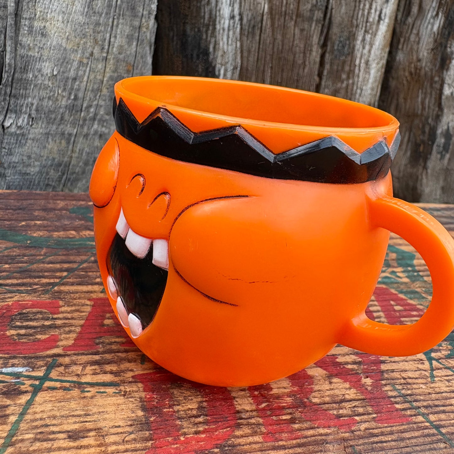 【1970 USA vintage】FunnyFace mug cup Jolly Olly