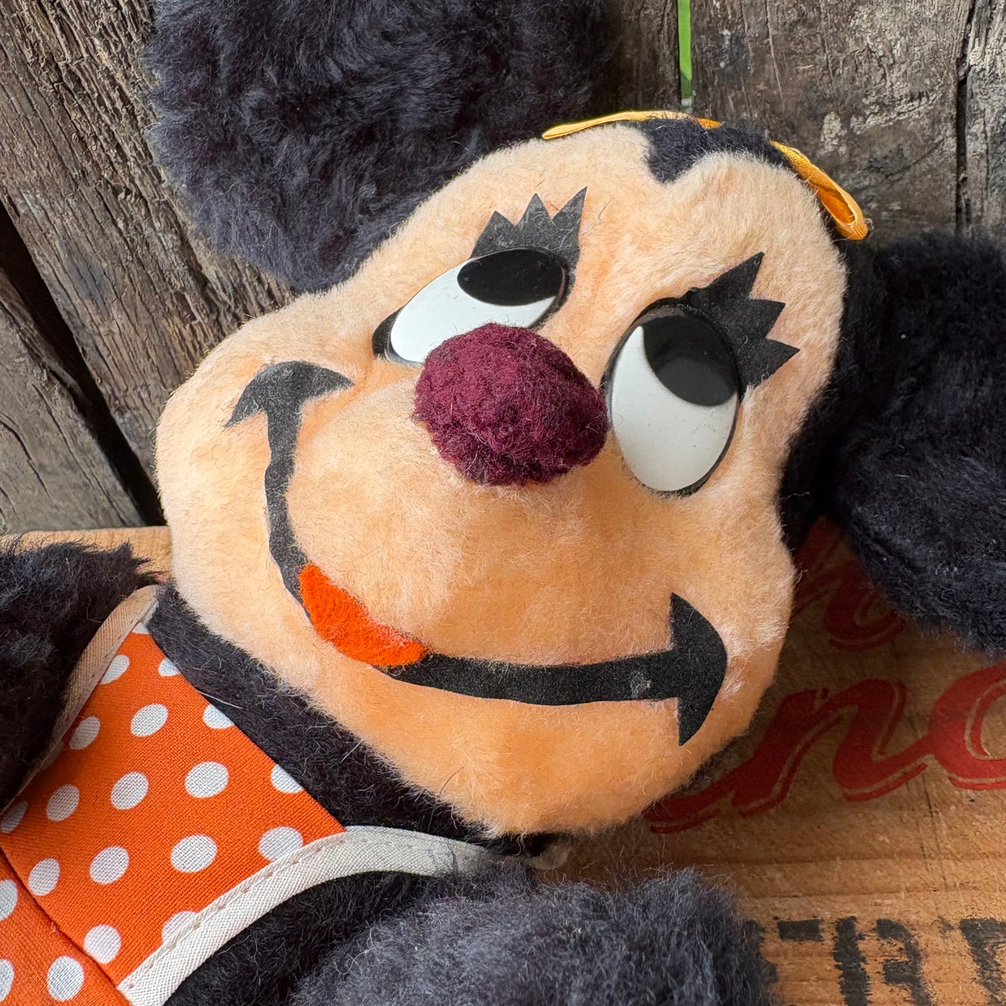 【1960s USA vintage】Walt Disney Minnie Mouse Plush Doll