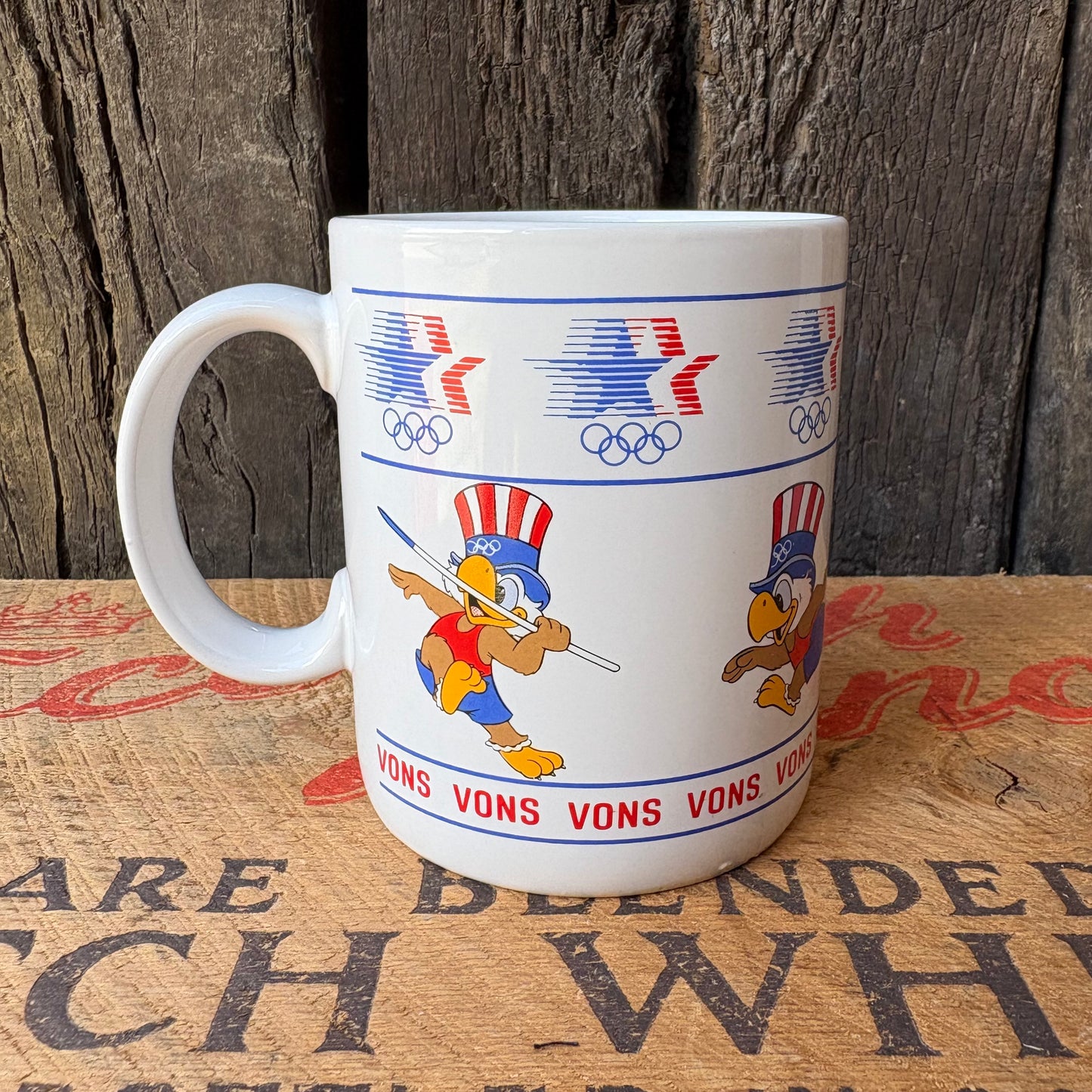 【1980s USA vintage】Papel Sam the Olympic Eagle Mug