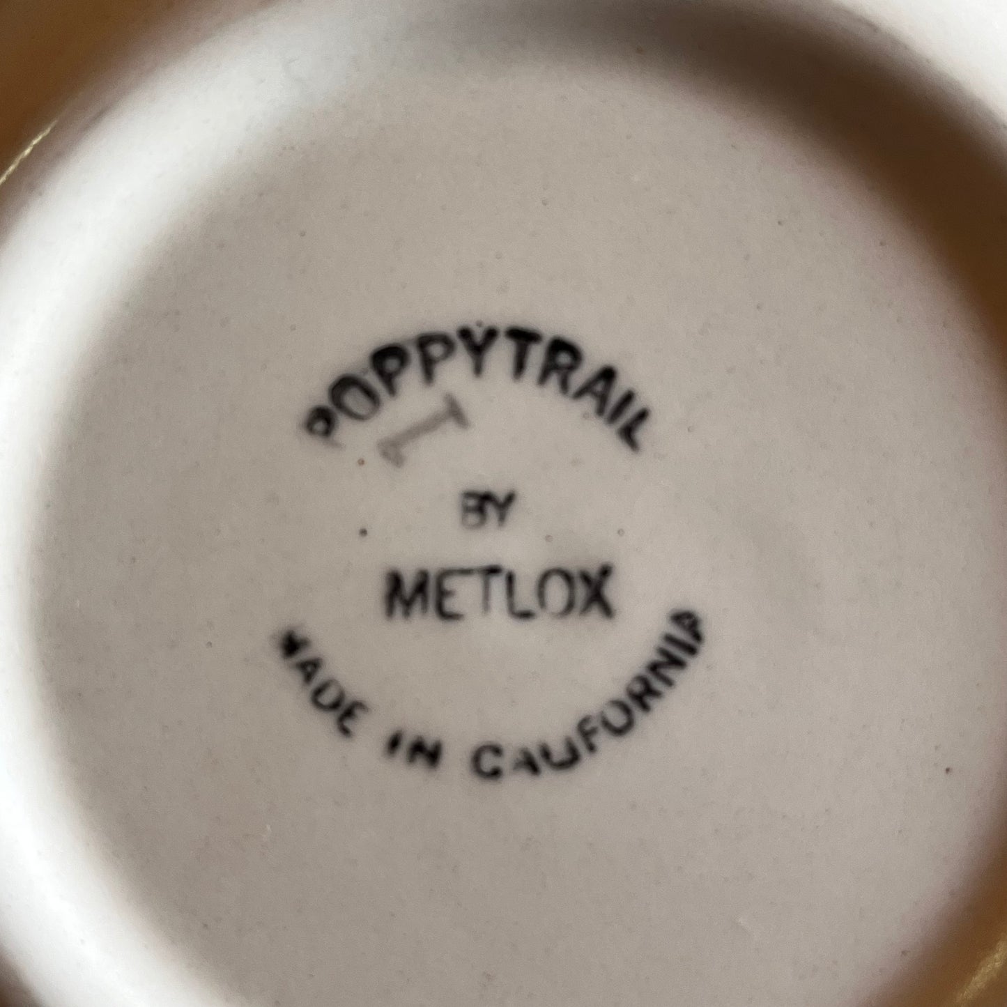 【USA vintage】Metlox Poppytrail California ROOSTER Serving Bowl