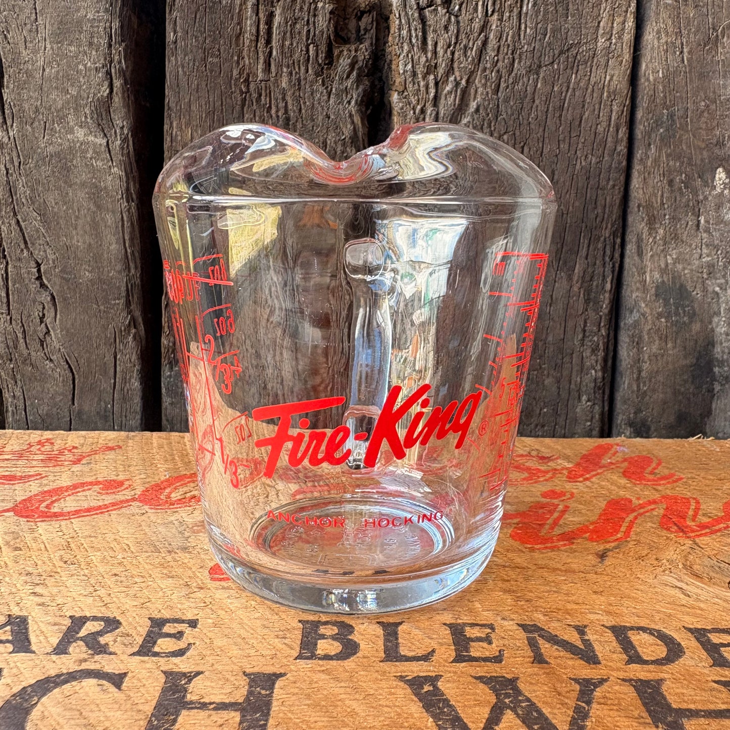 【1970s-1980s USA vintage】Fire-King 250ml Glass Measuring Cup