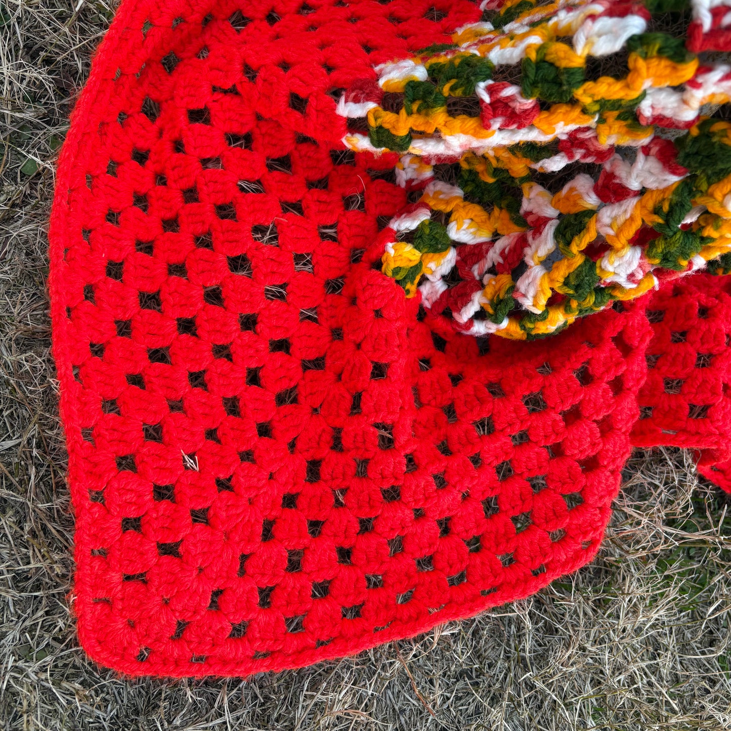 【USA vintage】 granny blanket