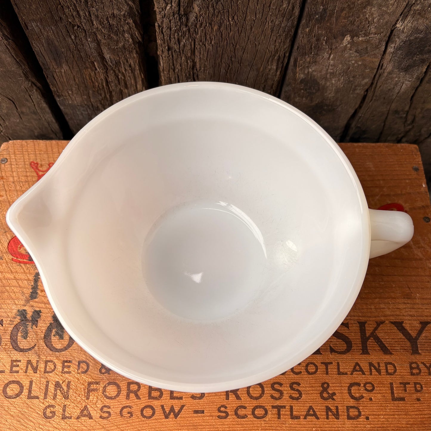 【1950s-60s USA vintage】Fire-King OVEN Ware Mixing Bowl Butter Bowl Milk Glass