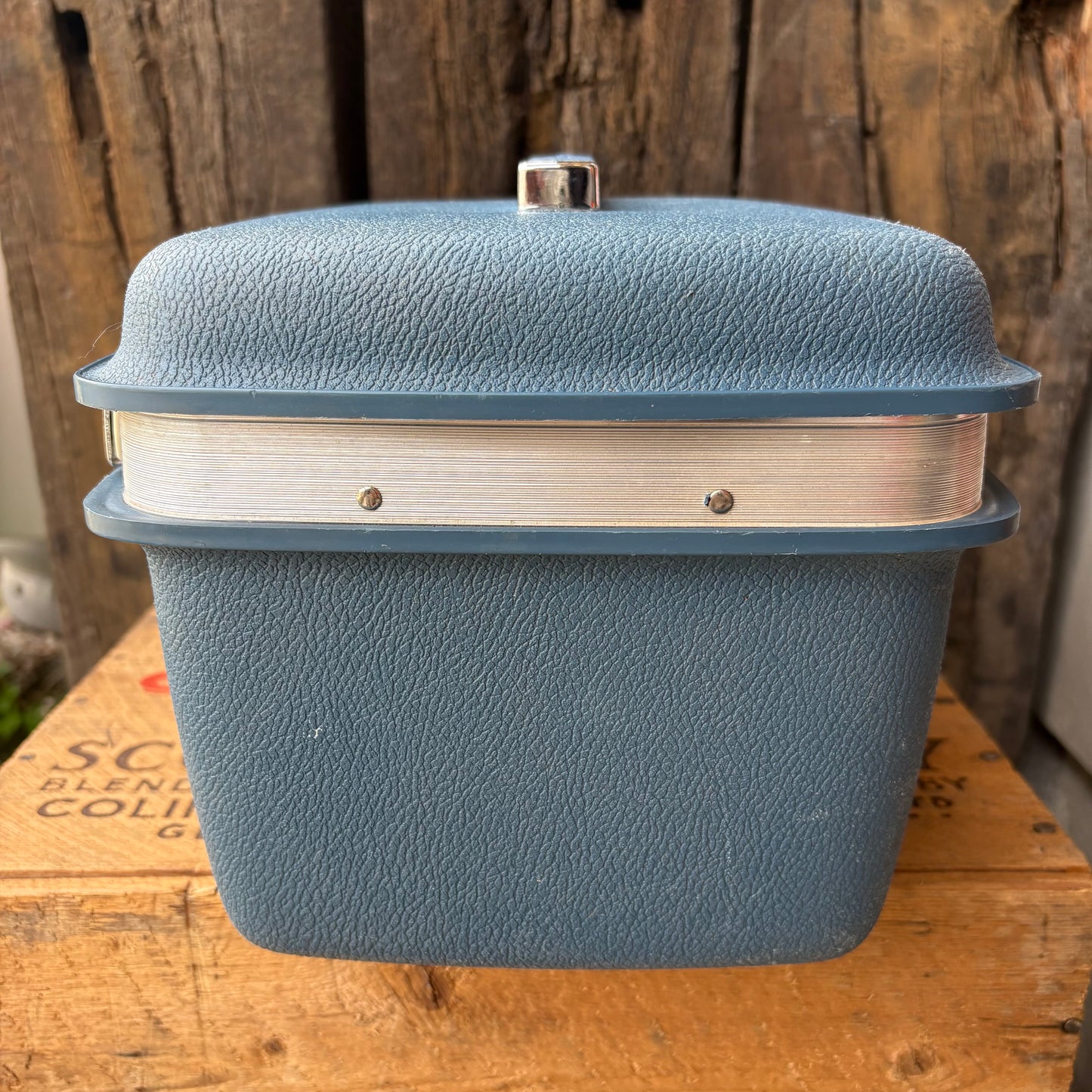 【1960s-1970s USA vintage】Samsonite Train Case Blue