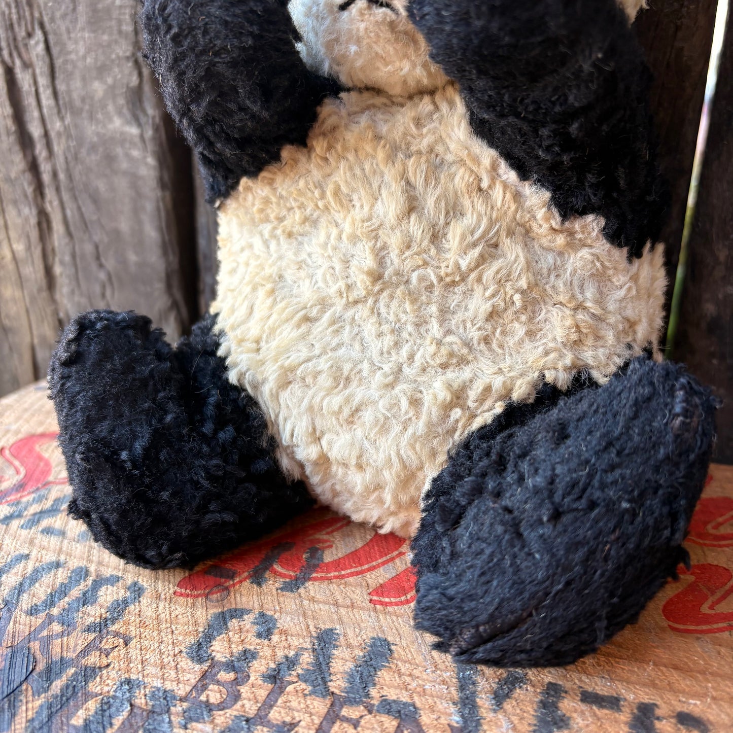 【1950s USA vintage】Knickerbocker Panda Plush