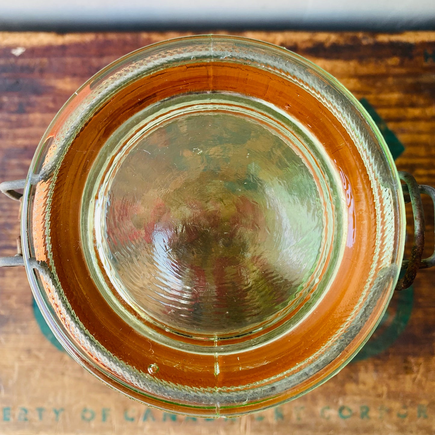 【1965 vintage】CROWNFORD glass jar