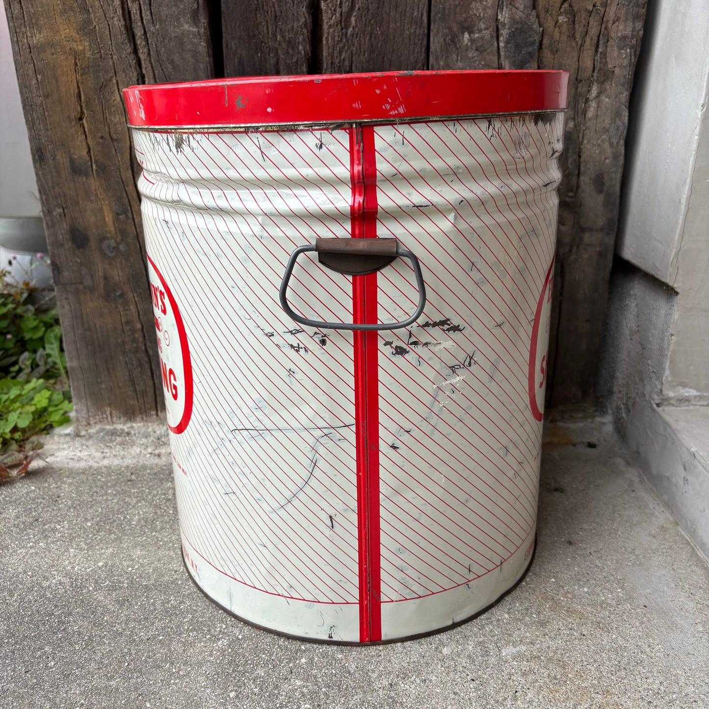 【1940s-1960s USA vintage】FLEISCHMANN’S SHORTENING Tin Can