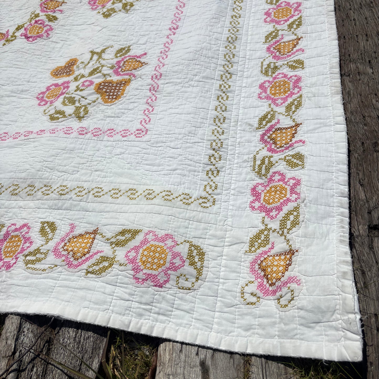 【USA Vintage】Floral Quilt