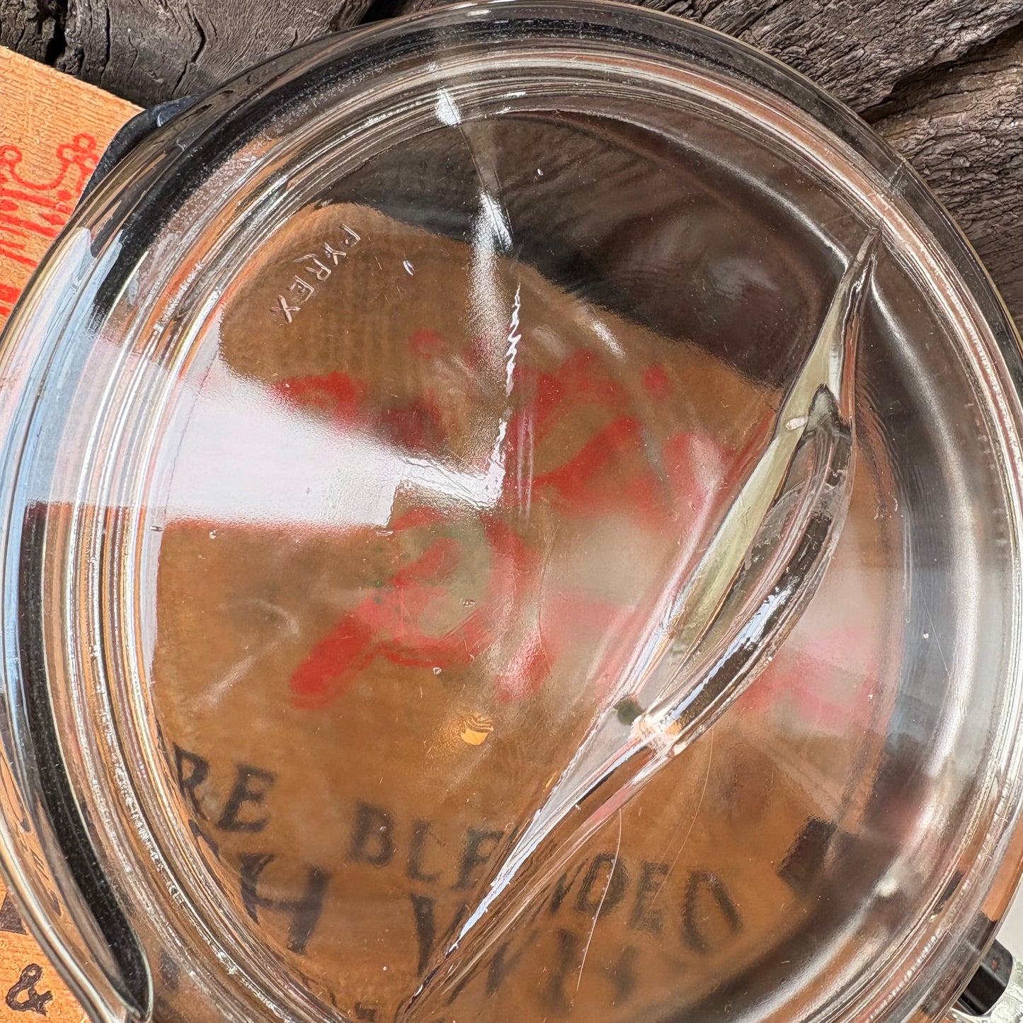 【1940s USA vintage】PYREX FLAME WARE Glass saucepan 6324-B