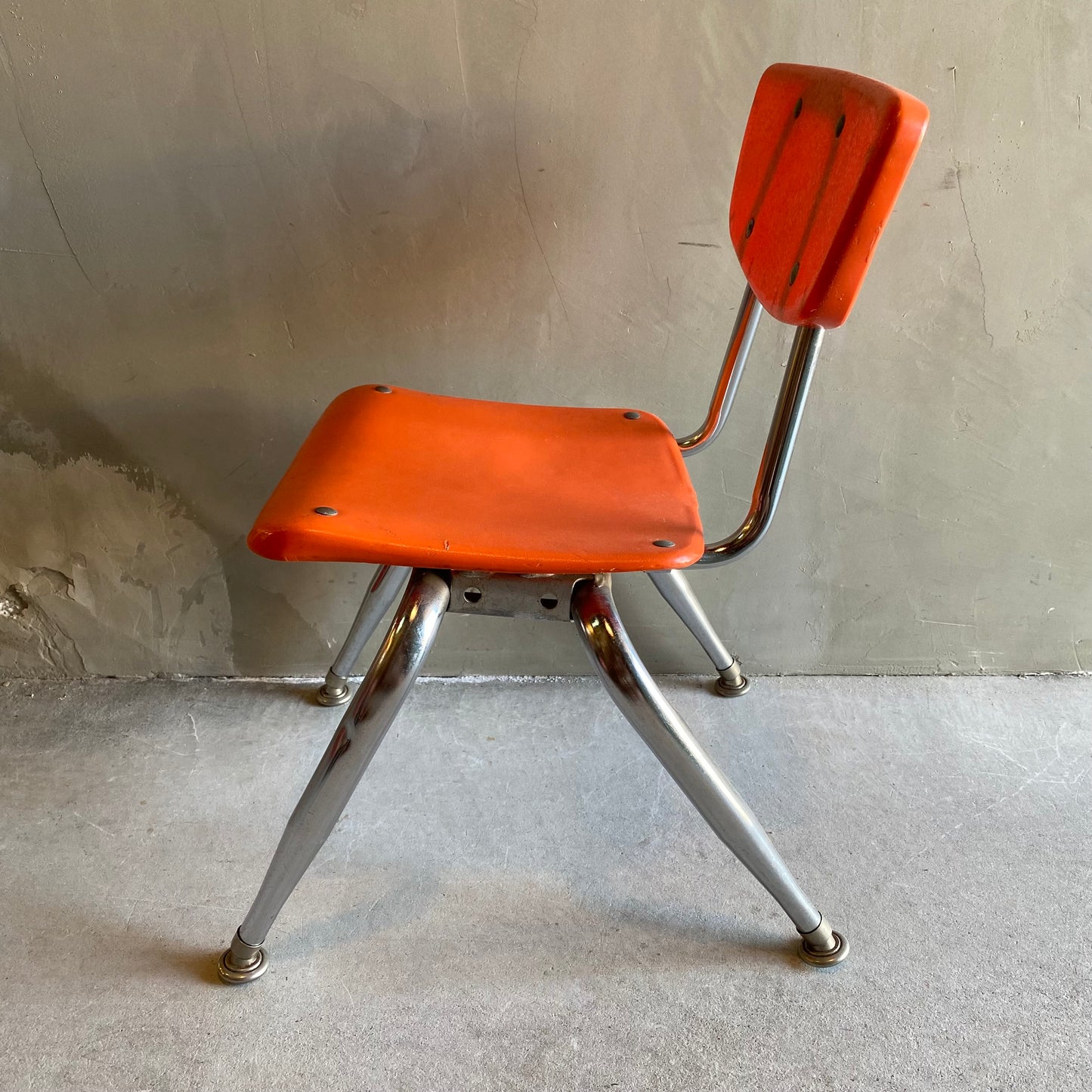 【USA vintage 】VIRCO kids chair orange S