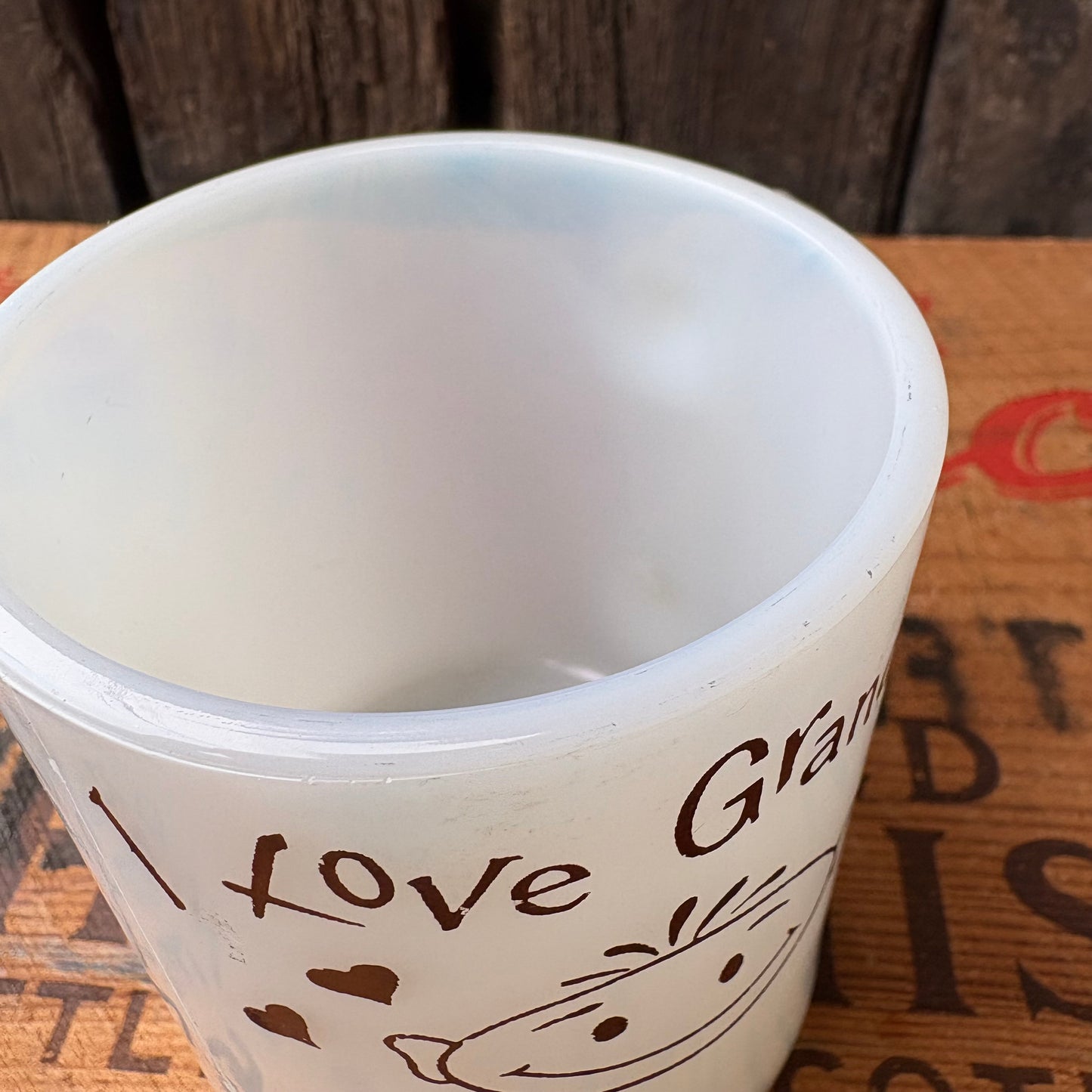 【USA vintage】HAZEL ATLAS mugcup Grandpa
