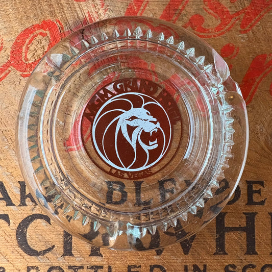 【USA vintage】MGM GRAND HOTEL casino glass ashtray