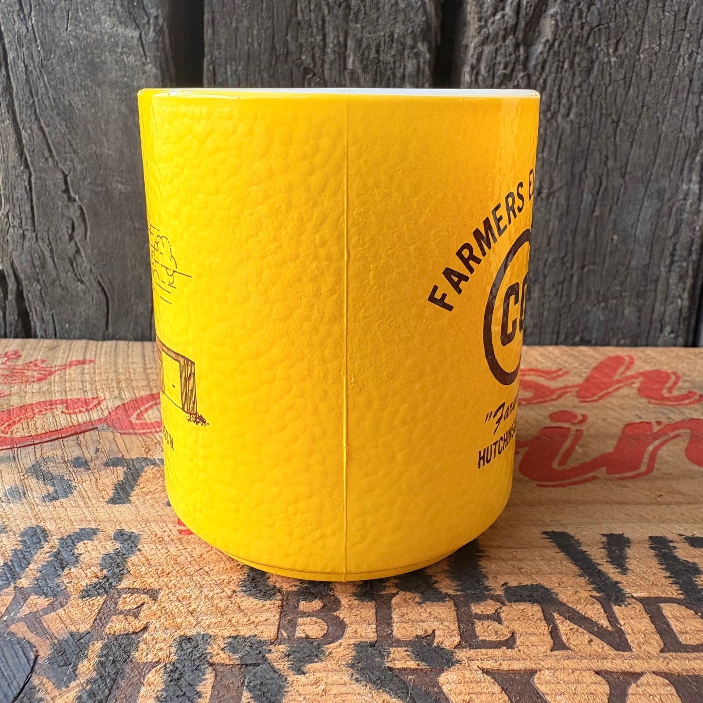 【USA vintage】 COOP Hazel Atlas mug yellow