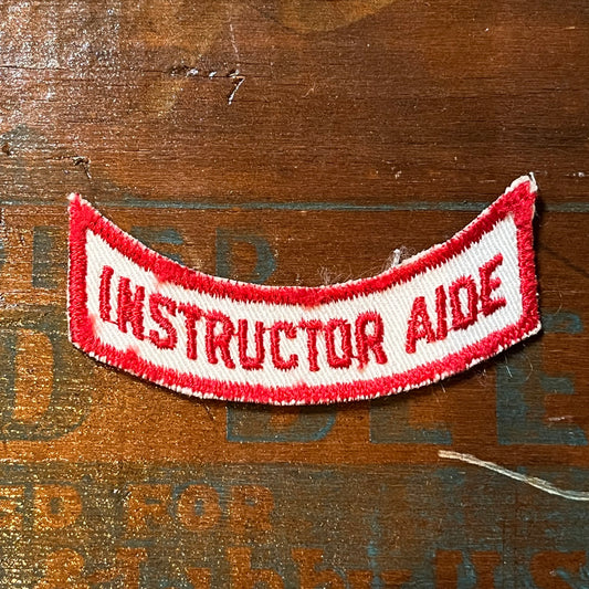 【USA vintage】ワッペン　INSTRUCTOR AIDE