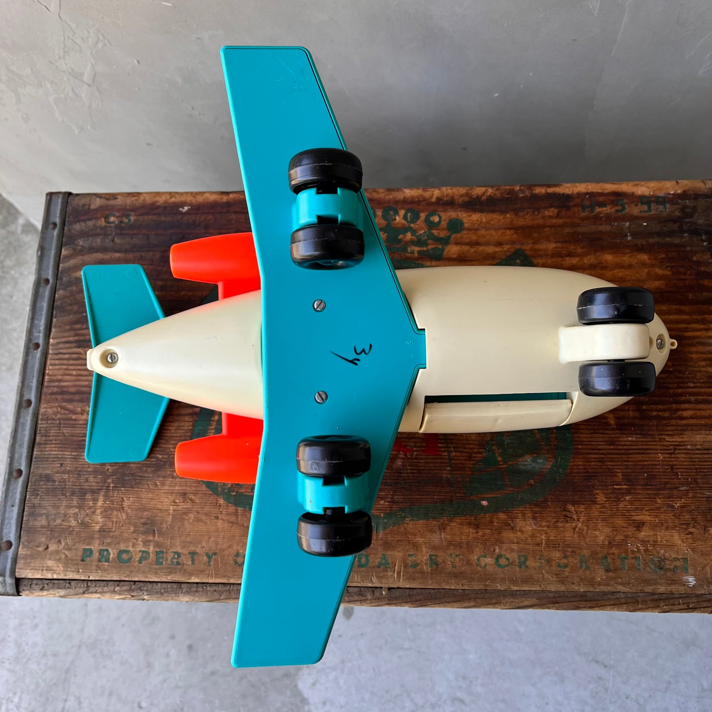 【1970s USA vintage】FISHER PRICE AIRPLANE TOY