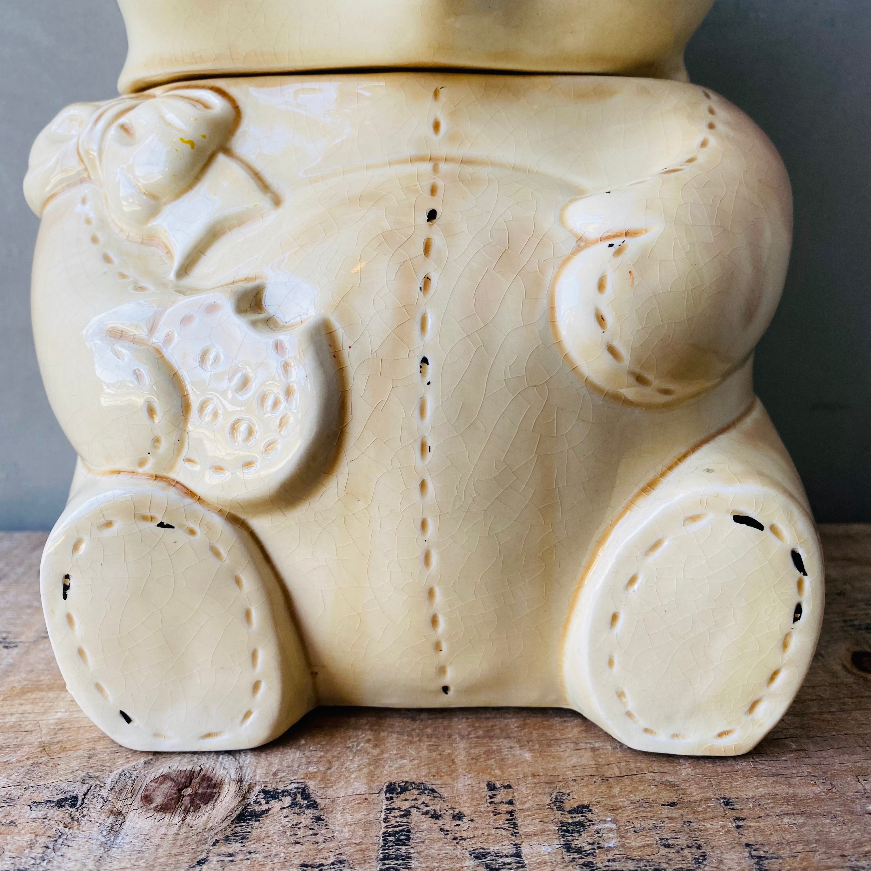 【1950s vintage】teddy bear Cookie Jar