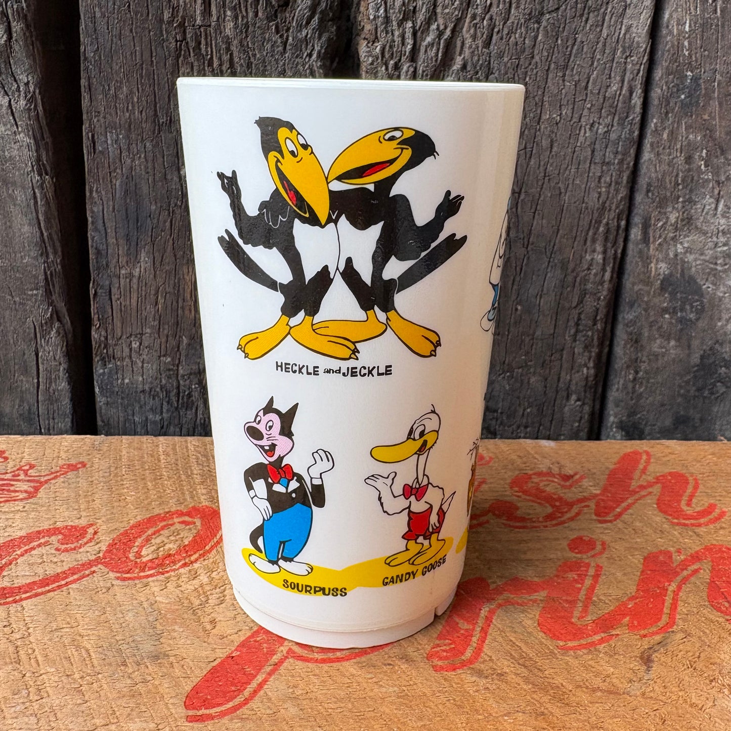 【1977 USA Vintage】DEKA Plastic Tumbler Cup MIGHTY MOUSE