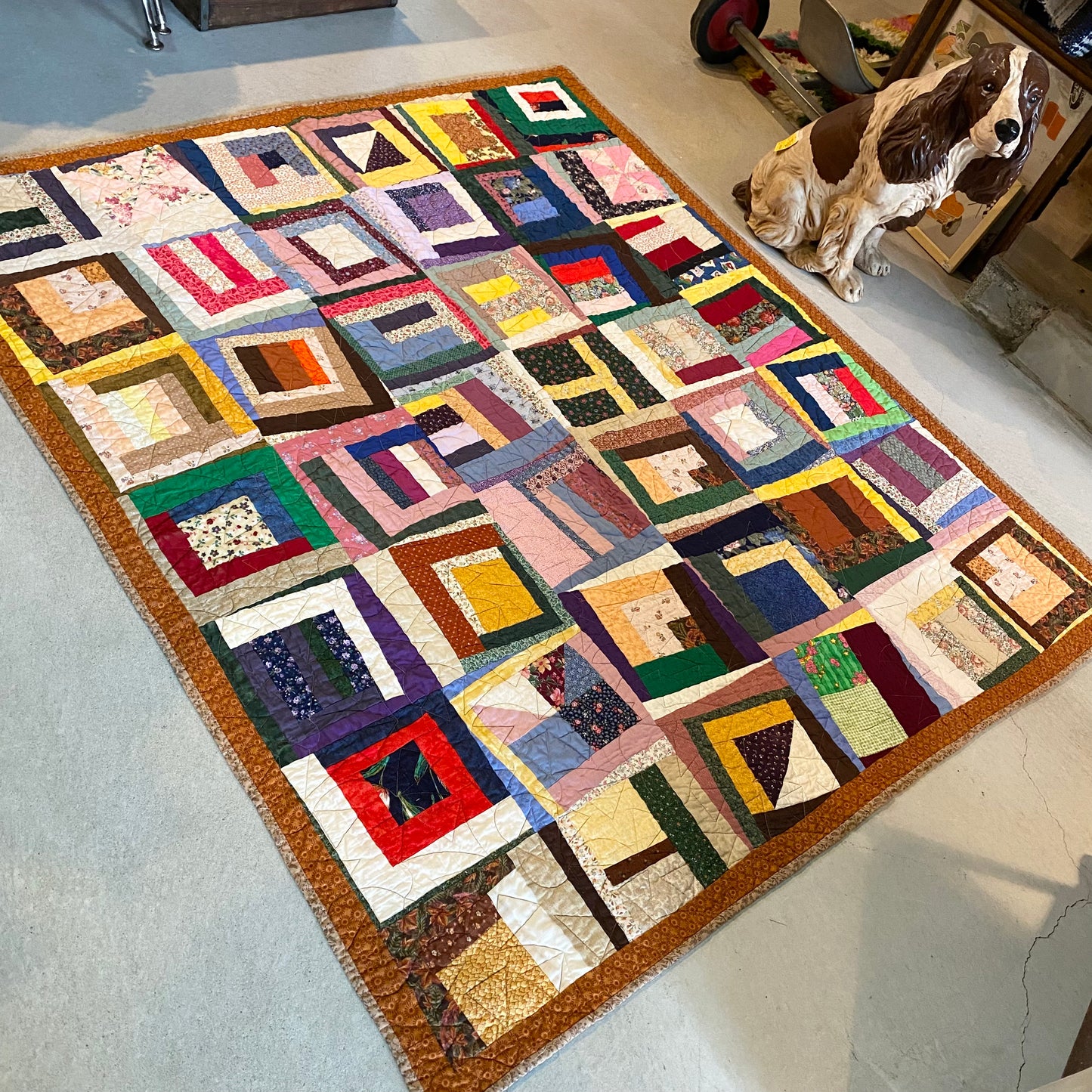 【USA vintage】quilting rug