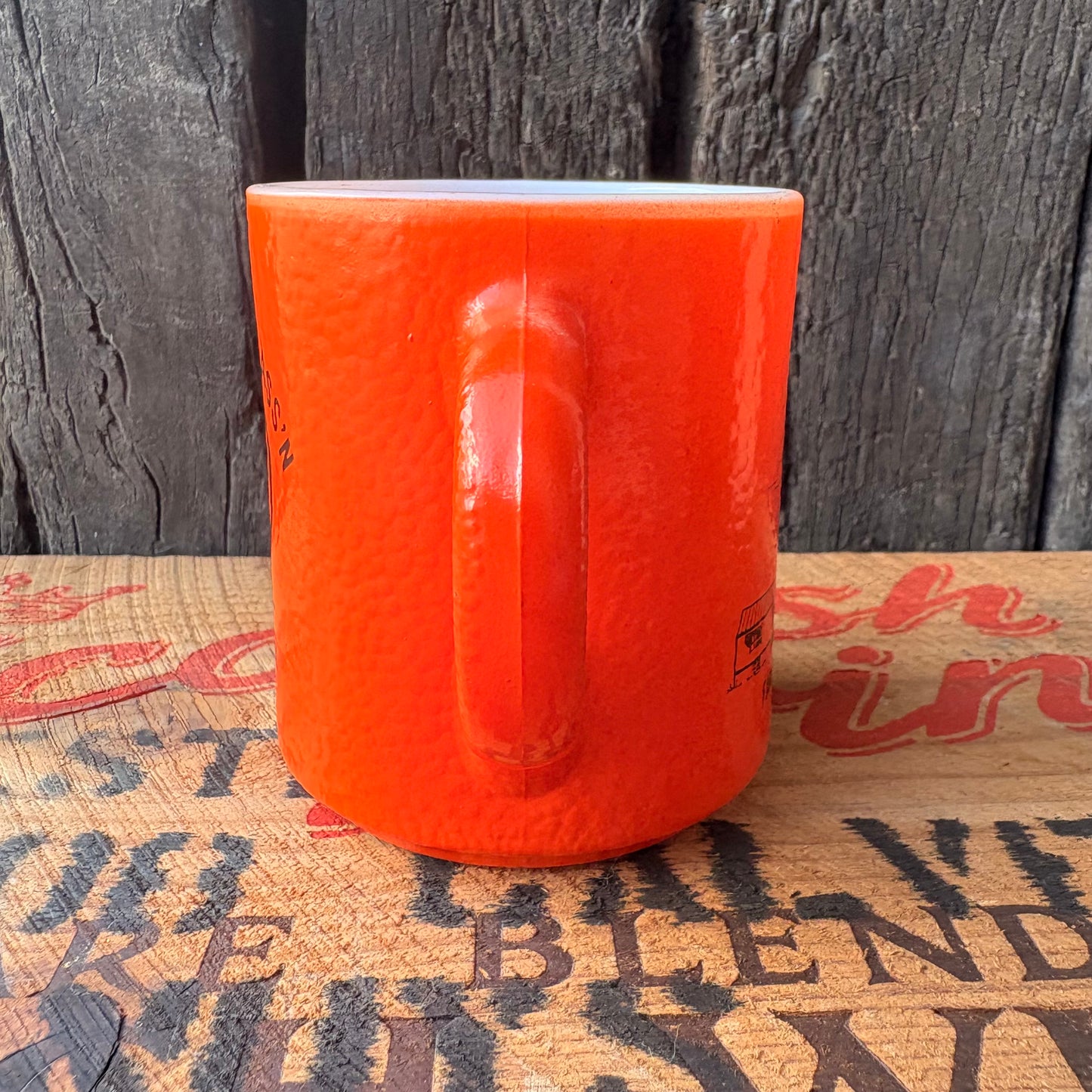 【USA vintage】 COOP Hazel Atlas mug orange