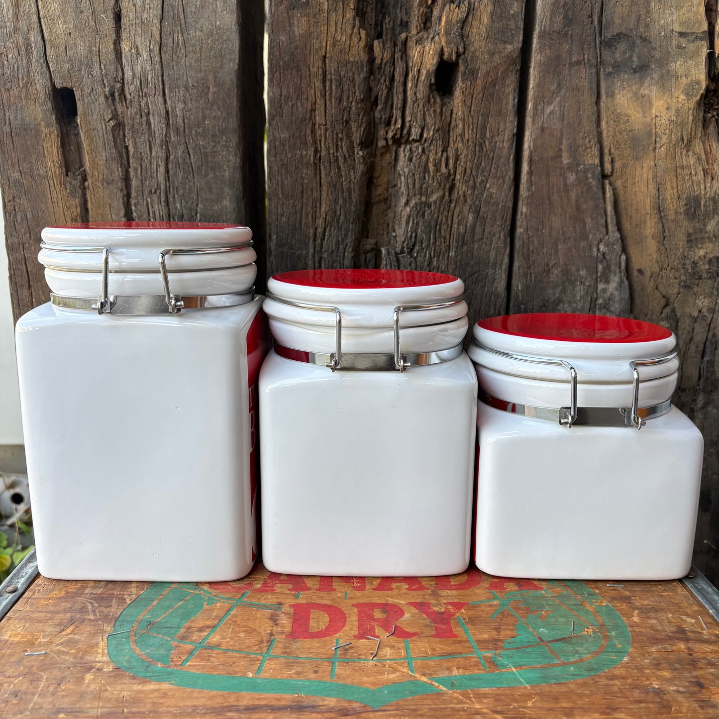 Coca-Cola “Things Go Better With Coke” canister set