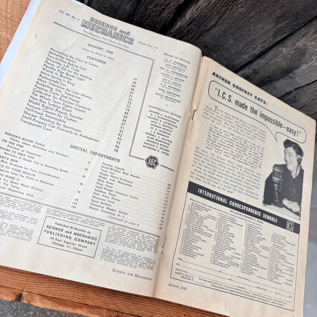 【1940s USA vintage】SCIENCE and MECHANICS AUGUST 1949