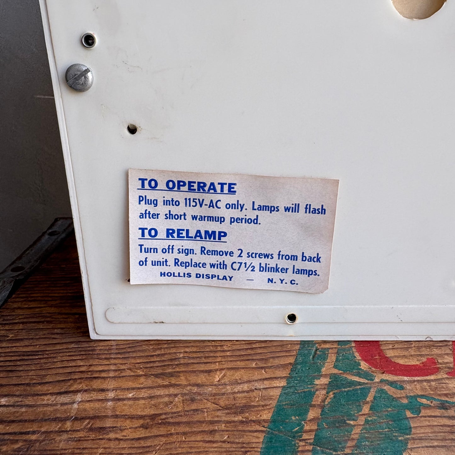 【1960s USA vintage】SPARKLING CHAMPALE ライト バーサイン 看板