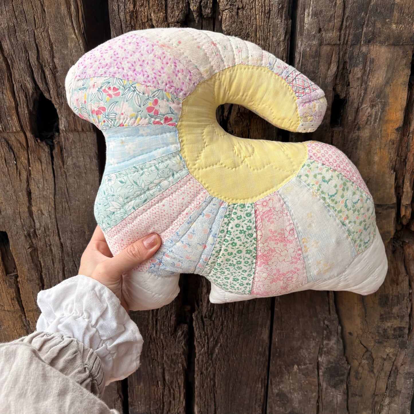 【USA vintage】Patchwork Bunny Pillow