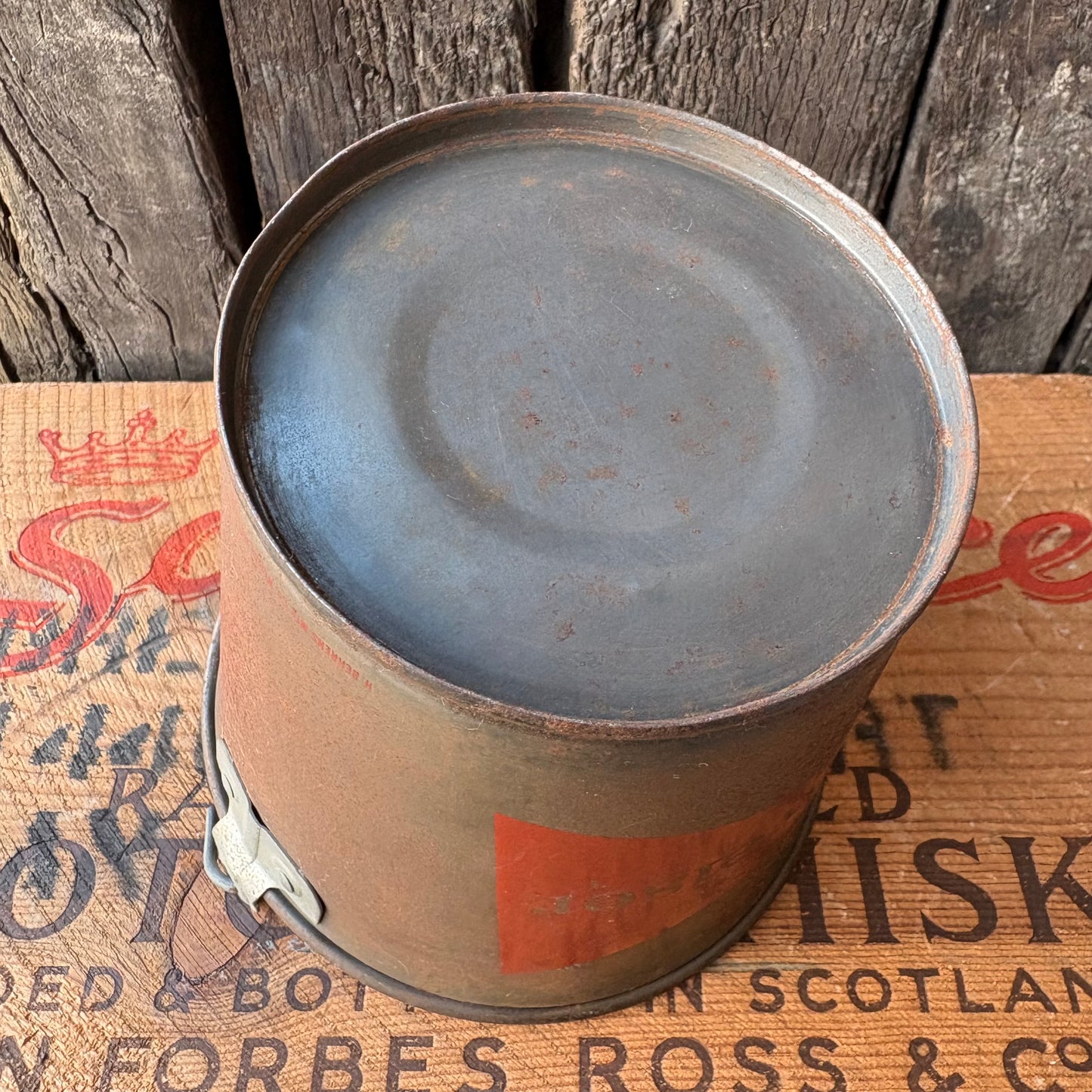 【1970s USA vintage】Budweiser Advertising Metal Bucket