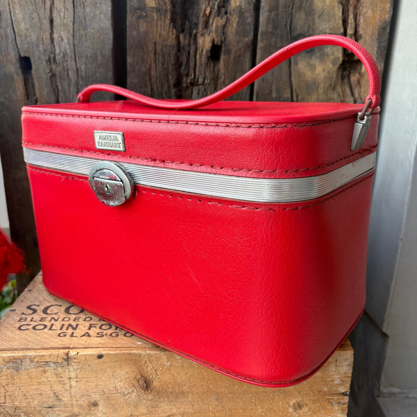 【1960s USA vintage】AMELIA EARHART train case