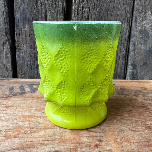 【1960s-1976 USA vintage】Fire-King Kimberley mug Green