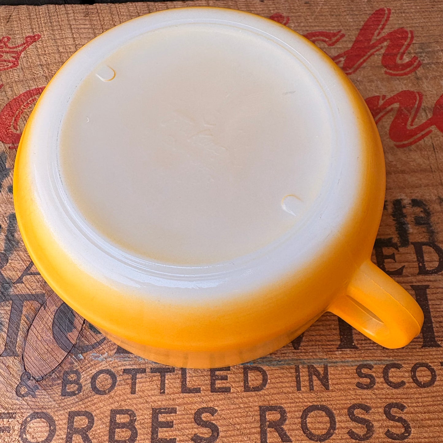 【1960-1976 USA vintage】Fire-King Yellow Soup Mug