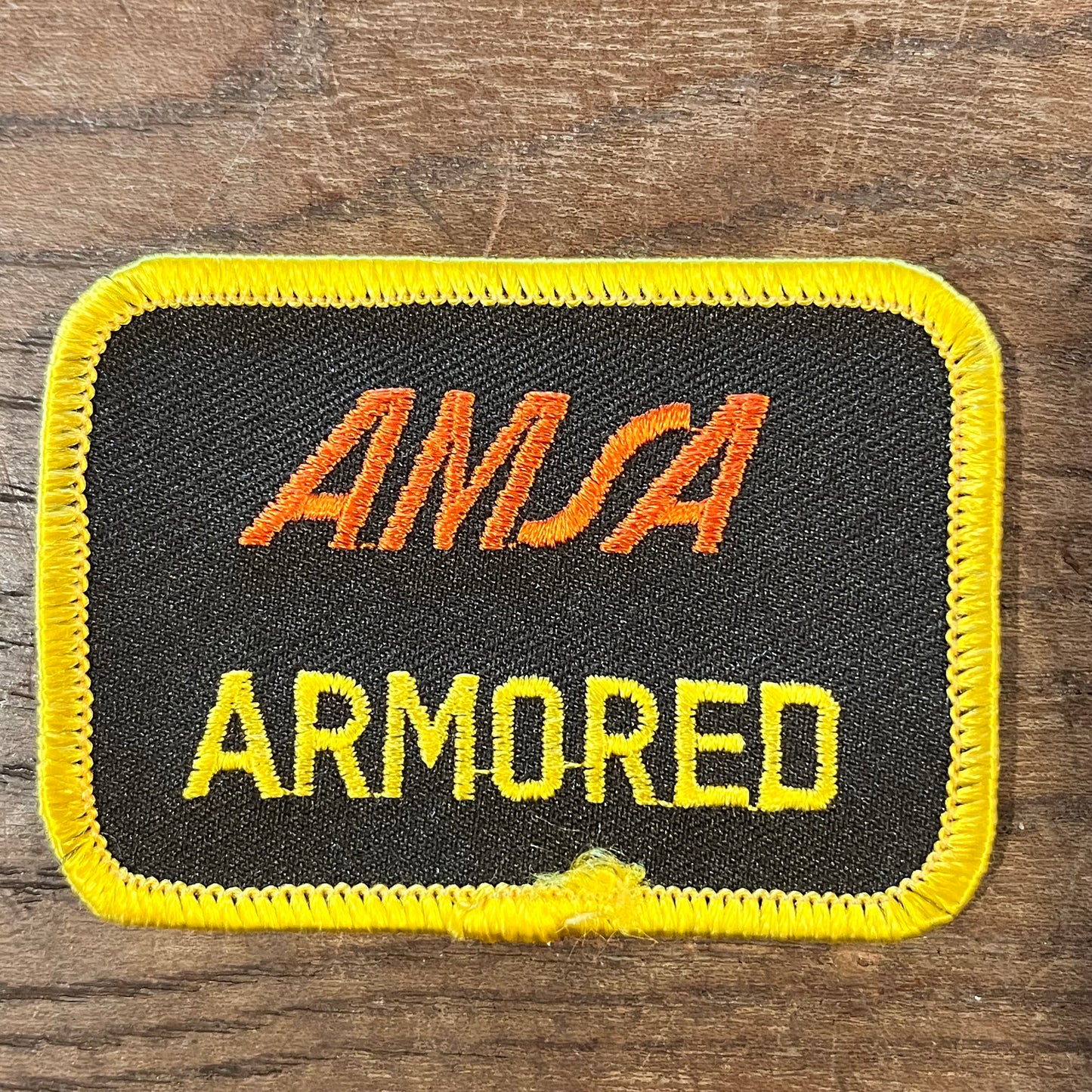 【USA vintage】ワッペン　AMSA ARMORED